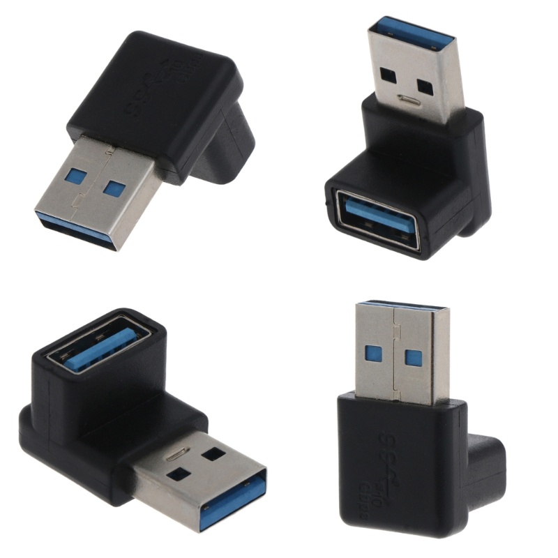 Cre New 90derajat USB 3.0 A Male To Female AM/Untuk AF Adaptor Siku Kanan Konek USB