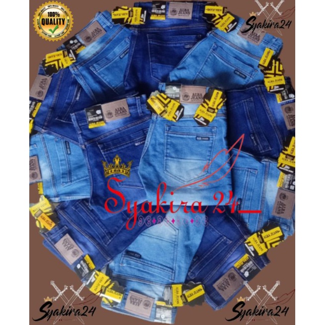 ALBA JEANS HIGH QUALITY CELANA PANJANG PRIA CELANA JEANS PANJANG PRIA