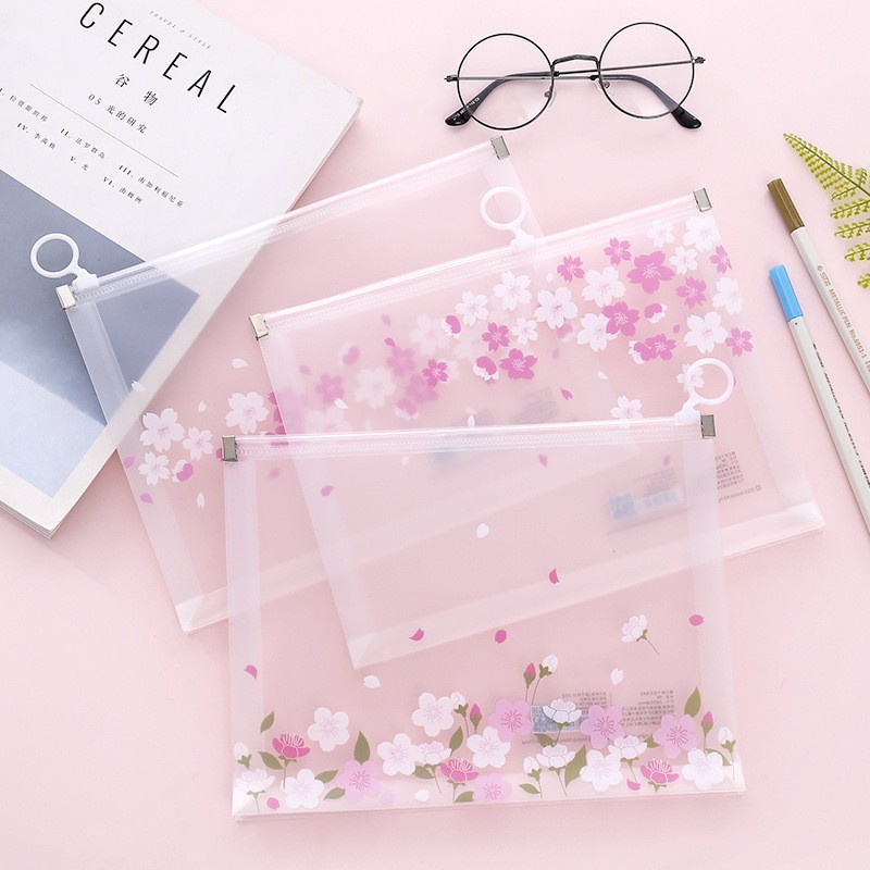 ★ODS★Tempat Pensil / Tas Pounch AC08 Kosmetik Transparan Pencil Motif Karakter Impor