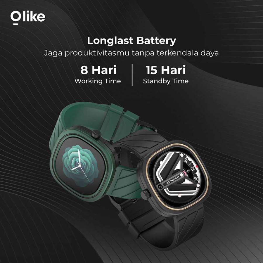 Olike Smartwatch Zeth W5 Jam Tangan Pintar Aluminium Pulse Oximeter ORIGINAL