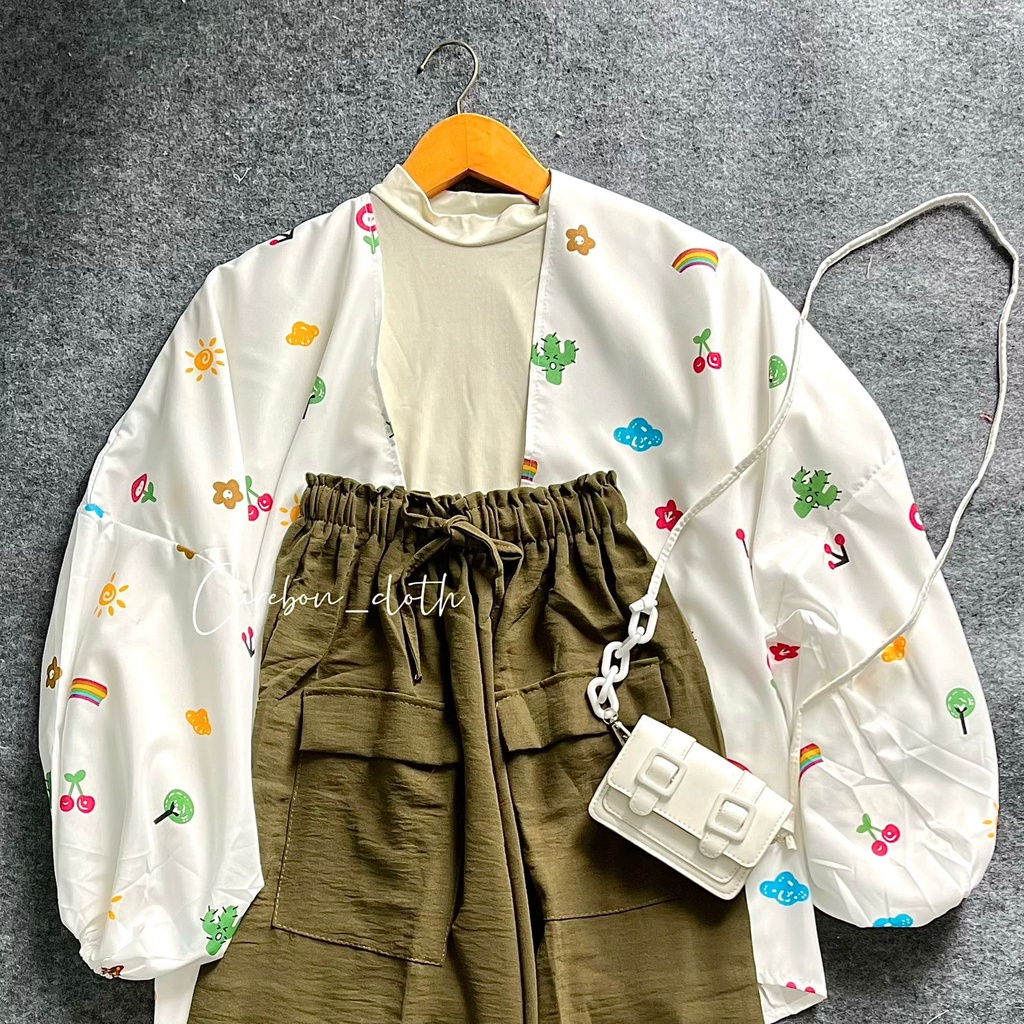 ONE SET KIYOWO OUTER MOTIF PART 1 / ROK SERUT CRINKLE / CELANA CRINKLE (Cirebon Cloth)-8