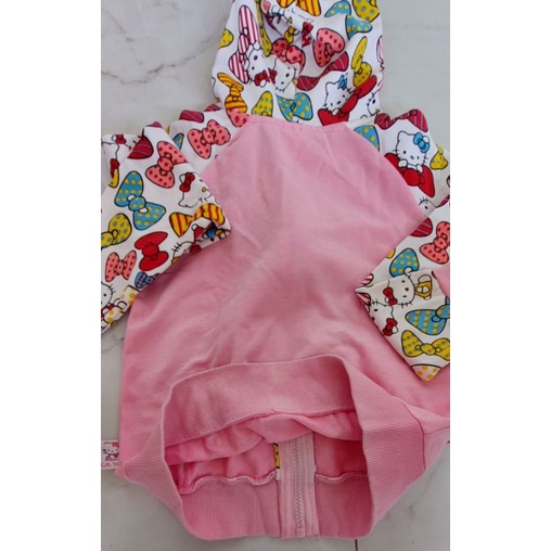 Jaket Anak Pink kittycat Perempuan/ Jaket anak 2 tahun-5 tahun/ Jaket anak ada kupluk nya lembut nyaman dipakai