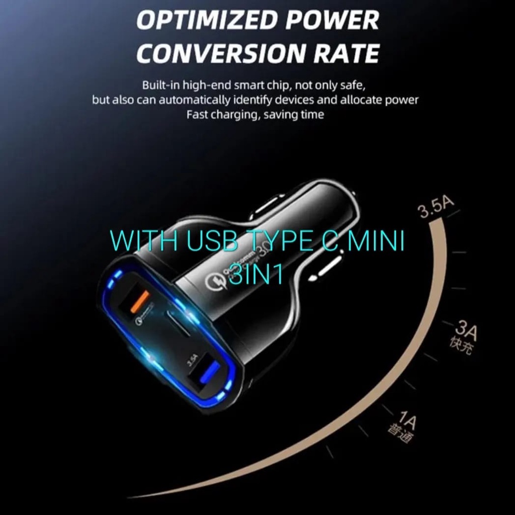 J423 ORIGINAL NANVAN ADAPTOR MOBIL 3IN USB TYPE C DAN TYPE A MINI FAST CHARGING TRAVEL ADAPTER CASAN ADAPTIVE SERVER SAVER HANDPHONE QUICK CHARGE PORT UNIVERSAL MULTI ADAPTOR CHARGER VOOC USB FAST CHARGING CASAN TRAVEL AWET SEGALA JENIS HANDPHONE USBNYA