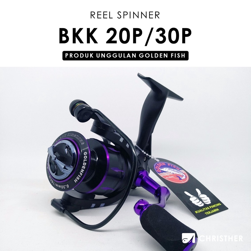 Reel Spinning GOLDENFISH BLACK KINGKONG Power Handle 2000 3000/BARU Seri SW Salt Water