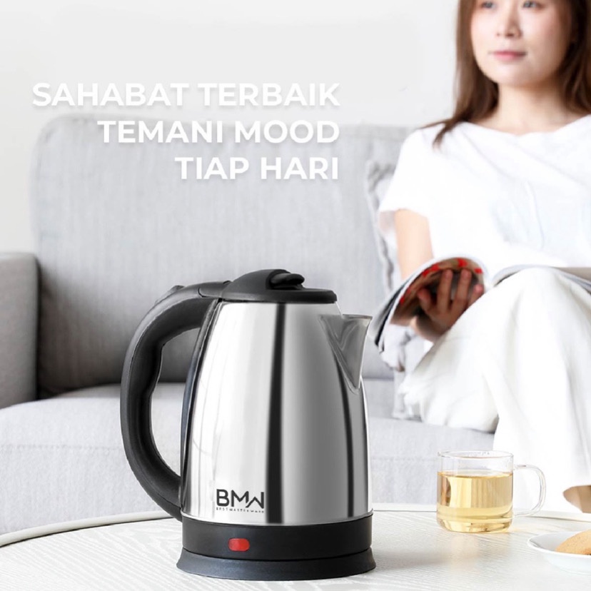 ( BISA COD ) PROMO KETTEL LISTRIK 2 LITER TEKO AIR MINUM ELEKTRIK / TEKO LISTRIK STAINLESS STEEL PEMANAS AIR / TEKO KETTLE ELECTRIC PREMIUM