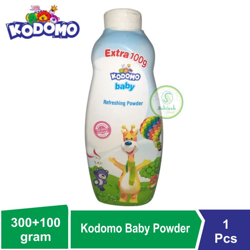 Jual Kodomo Baby Refreshing Powder Bedak Bayi 300 + 100 Gr | Shopee ...