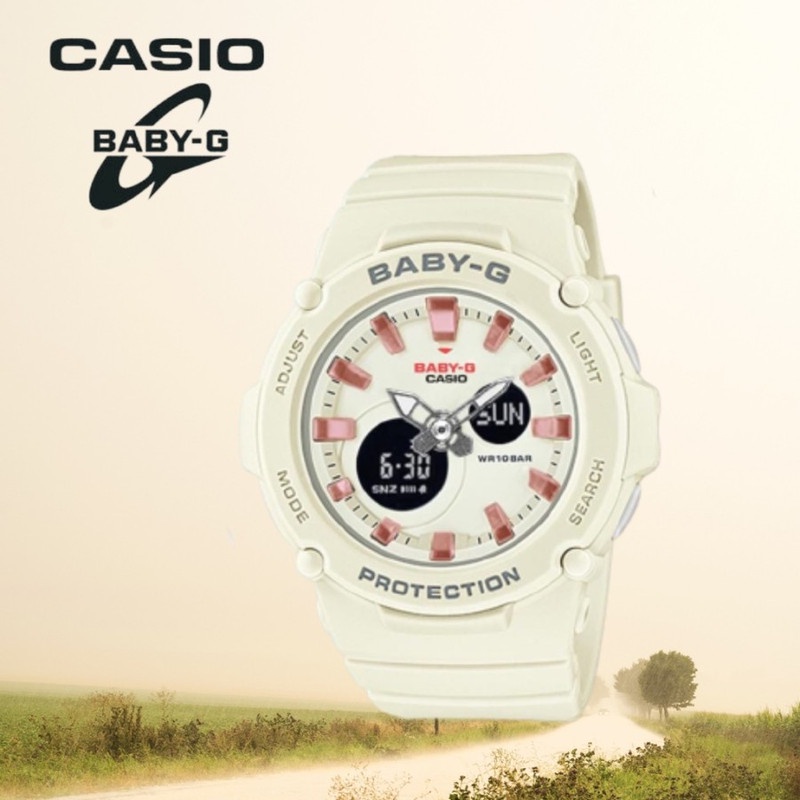 JAM TANGAN WATCH GSHOCK BABY-G BGA 270 STRAP KARET RUBBER FASHION WANITA