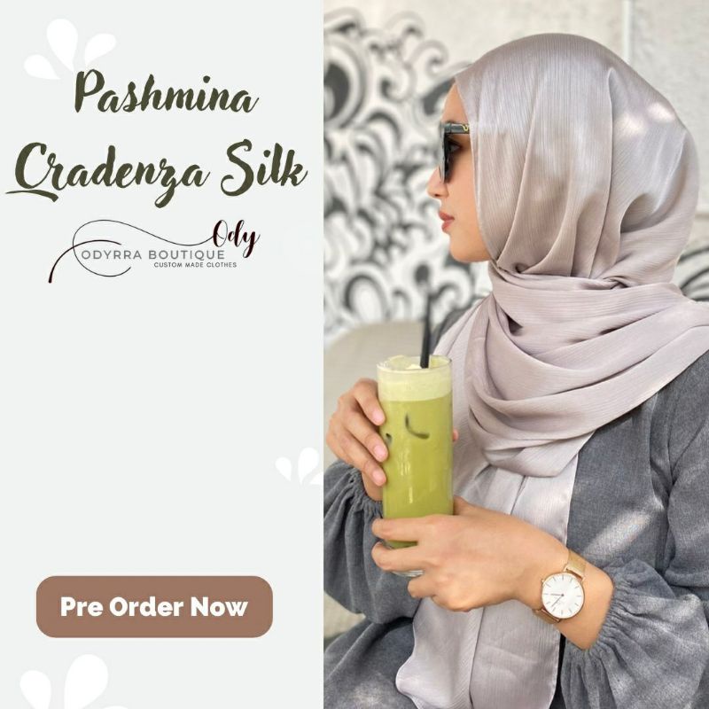 Pashmina Pasmina Crandenza silk Crinkle Jumbo