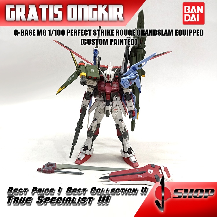 G-BASE MG 1/100 PERFECT STRIKE ROUGE GUNDAM GRANDSLAM EQUIPPED (CUSTOM PAINTED) LTDMG20