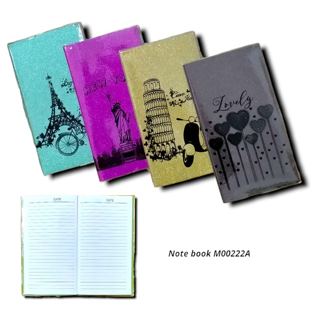 

NOTEBOOK BUKU TULIS MEMO LUCU CATATAN GLITER B6 GARIS 70 LEMBAR