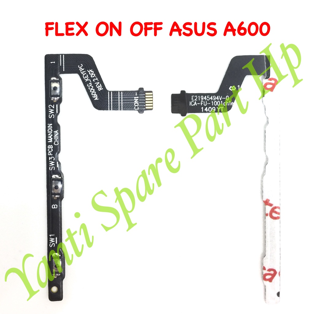 Flexible On Off Asus Zenfone 6 A600 Original Terlaris New