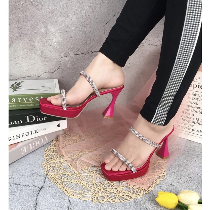 Heels M217 sendal wanita import realpict