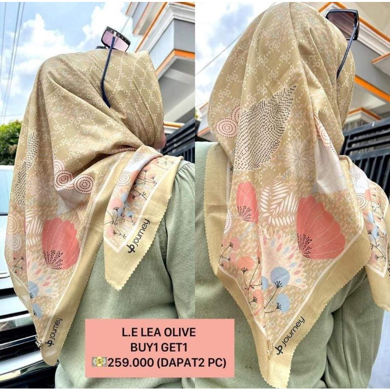 Journey Lea Series journey Segi Empat Motif Hijab Motif segi empat journey
