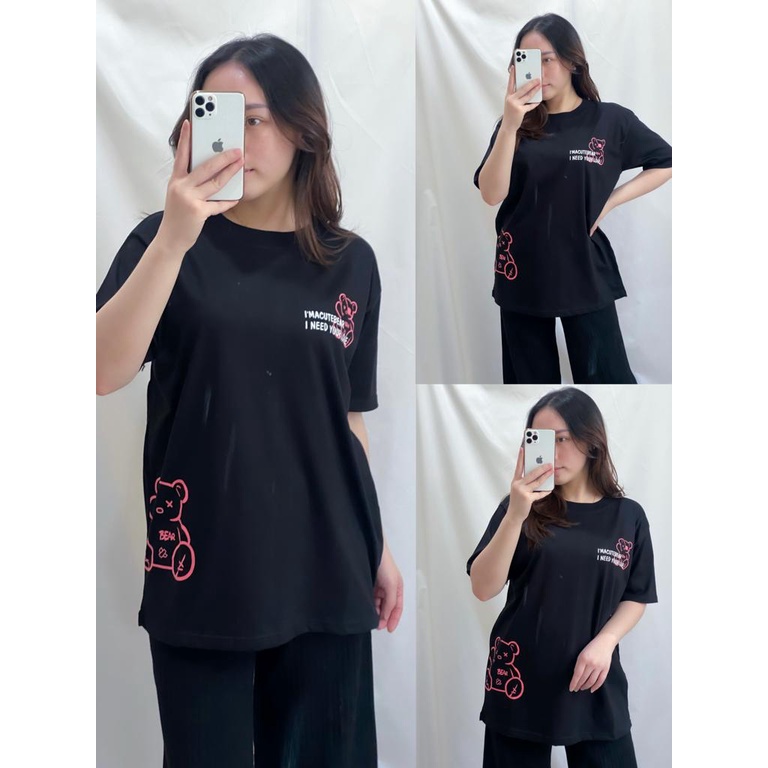 Kaos Oversize Wanita Atasan Wanita Jumbo T Shirt Distro