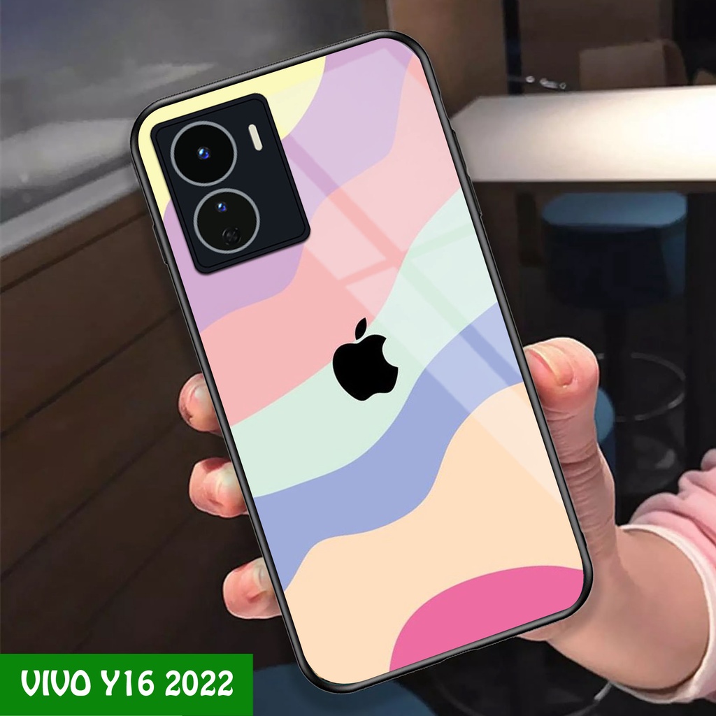 Softcase Glass Vivo Y16 - Case Vivo Y16 - Case Lucu - case Vivo Y16 - kesing Vivo Y16 - softcase Viv
