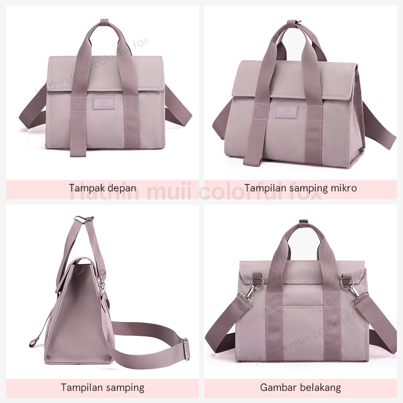 Hathin muii COLORFUL FOX 0418 Wanita Tas Sling Bag anti air Wanita Hand Bag Wanita Korea Colorful bags