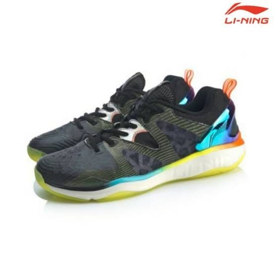 Sepatu Badminton Lining Training Shoes AYAQ003 Black