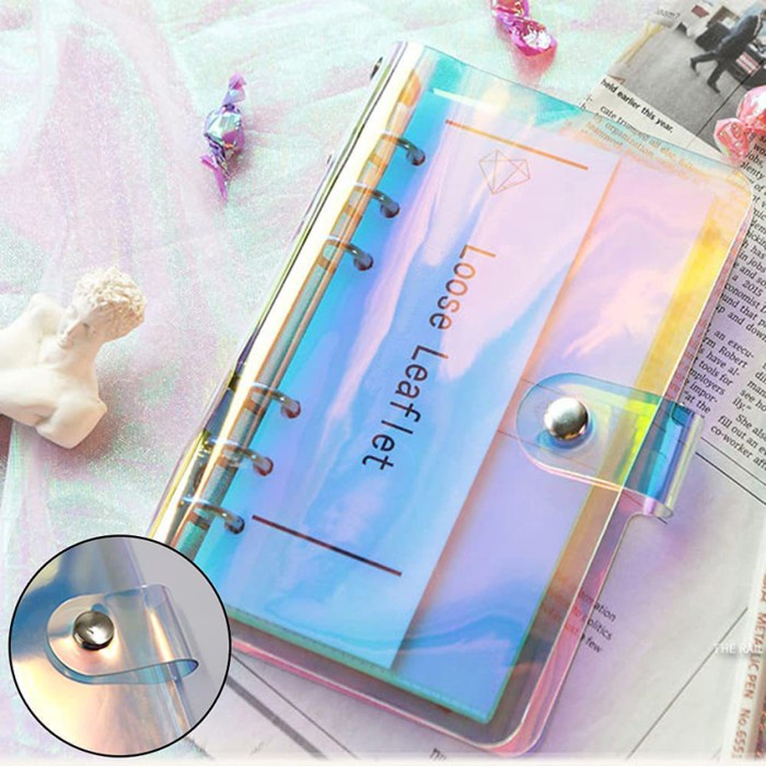 

a6 cover binder terbuat dari pvc semi transparan yang tebal dan kuat lalaindah456