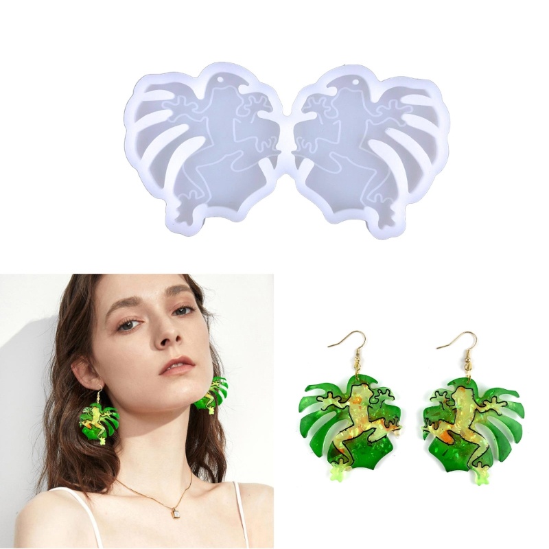 Siy Cetakan Resin Epoksi Bahan Silikon Untuk Membuat Perhiasan Anting DIY