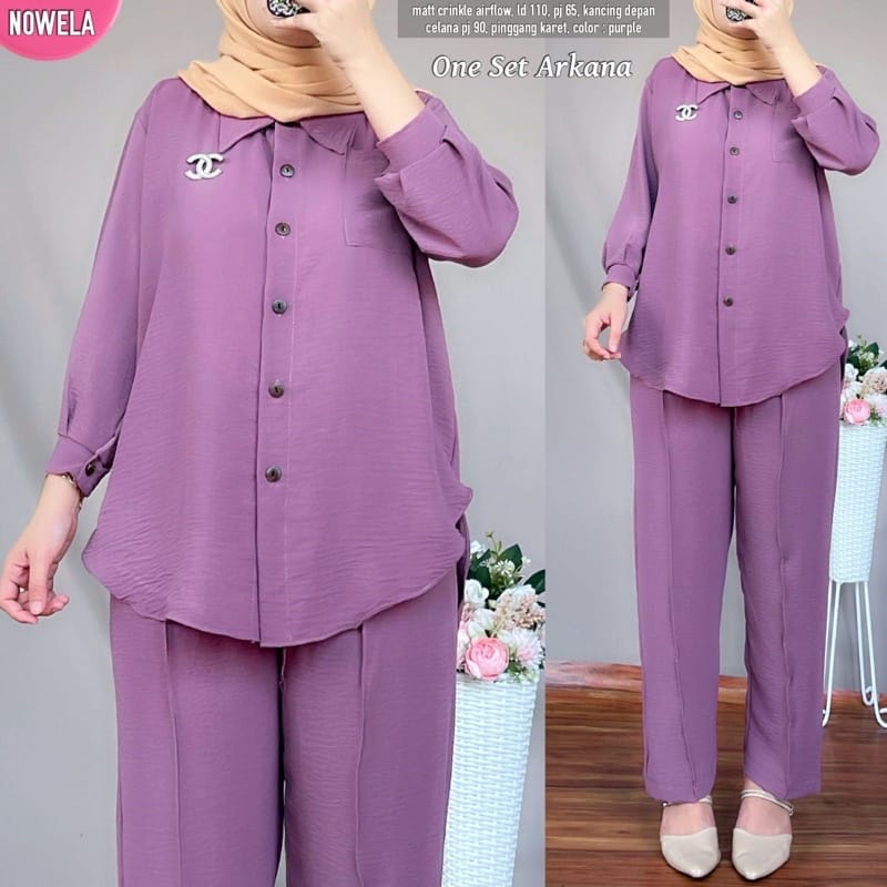 Setcel Crinkle murah / Setcel murah premium / setelan murah / setelan crinkle / setcel busuy-7