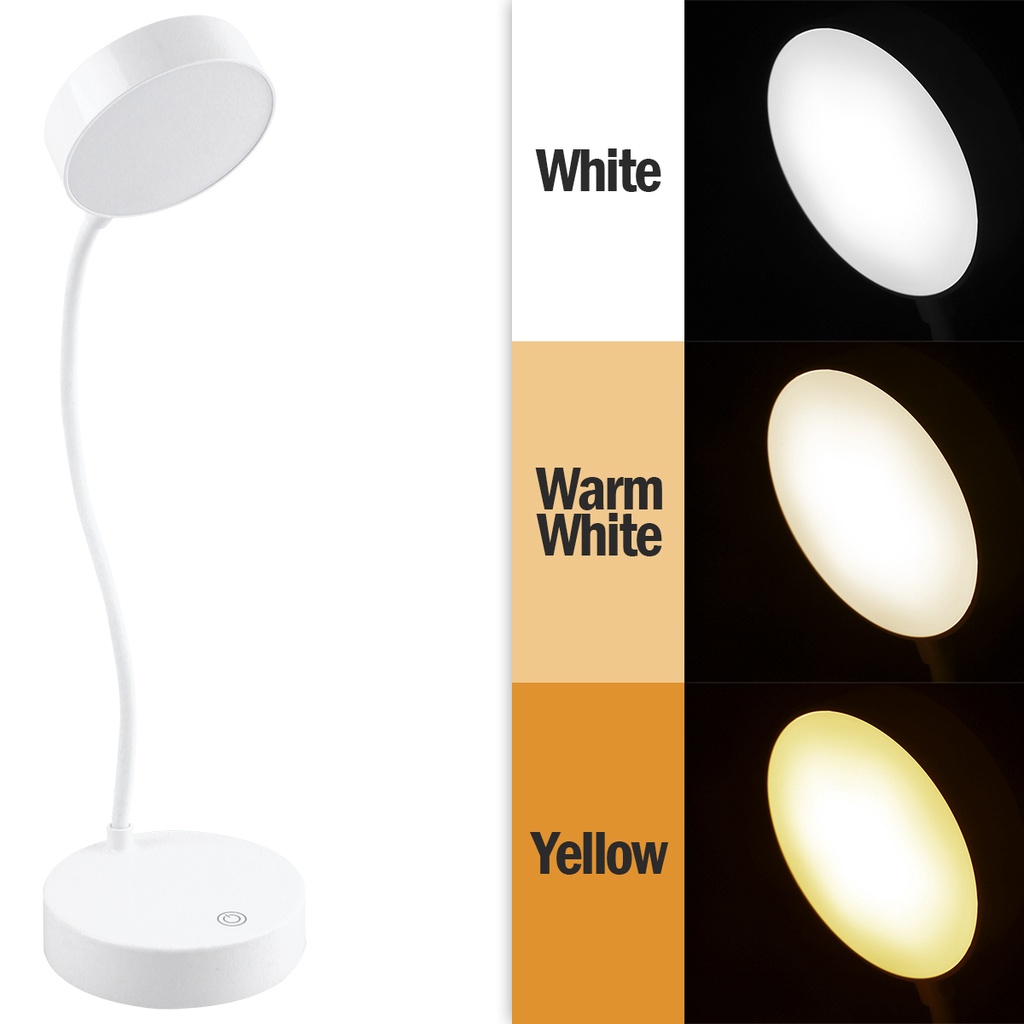 Lampu Belajar Lampu meja Lampu LED Lampu Kantor Lampu Sensor High Quality LED Desk Light LED Deskh Lamp Charge 3 Cahaya  Melindungi Mata Menggunakan Touch Button,Bisa Dilipat,Menggunakan 3 Macam Variasi Warna Lampu,Hemat Energi,Terang