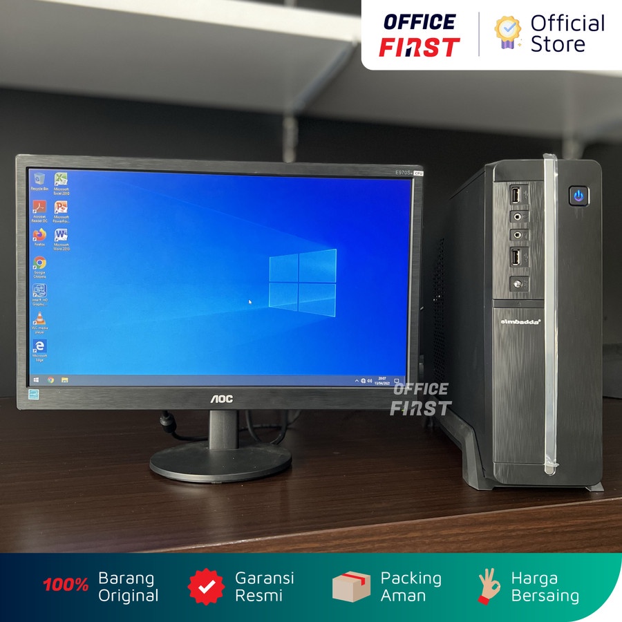 Rakitan PC Office Core i3 Komputer Kantor Admin Siap Pakai (PC Only)