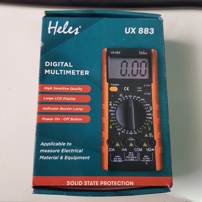 Multitester Heles Digital UX 883/Avometer Digital Heles UX 883