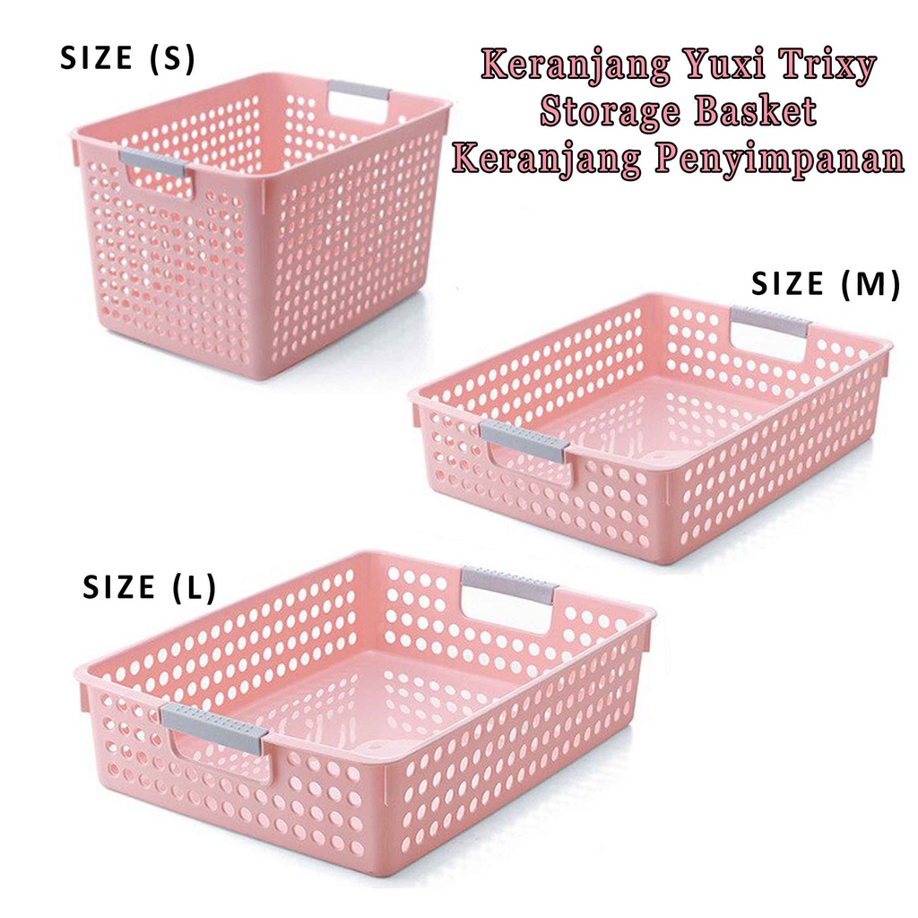 Storage Basket * Keranjang Yuxi Trixy * Keranjang Tempat penyimpanan * Keranjang Plastik