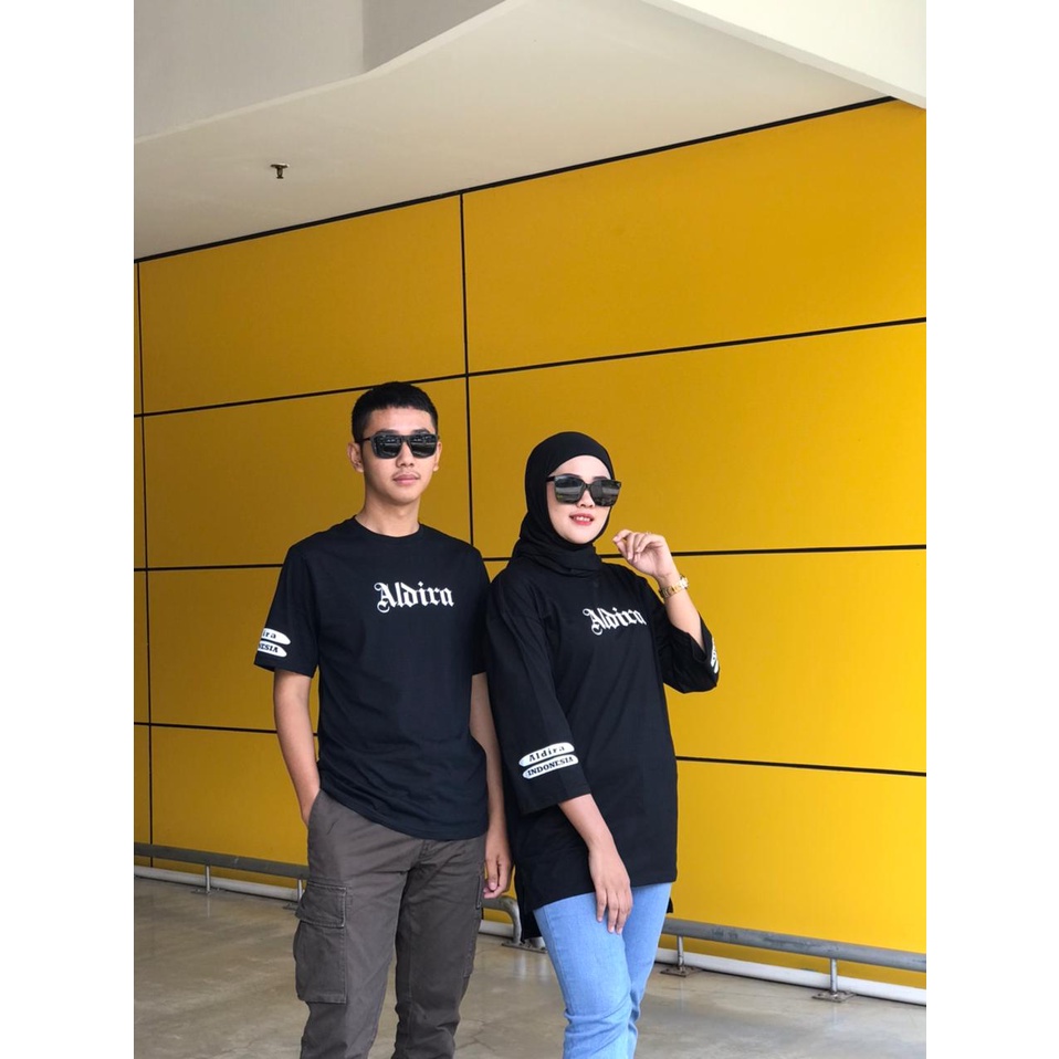 Kaos Couple Terbaru By Aldira/Kaos Oversize Couple New Model/Atasan Wanita dan Pria Paling Laris 202