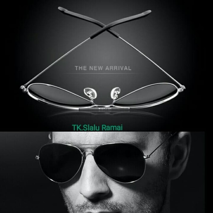 Original Kacamata Polarized Anti UV Pilot Classic Sunglasses SR-333