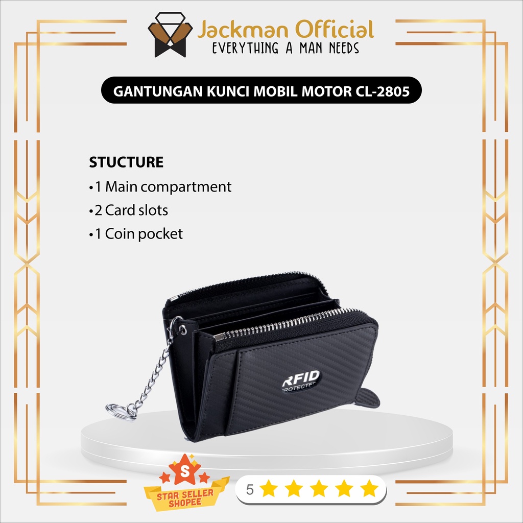GANTUNGAN KUNCI MOBIL MOTOR CL-2805 - CAR KEYCHAIN RFID PROTECTION
