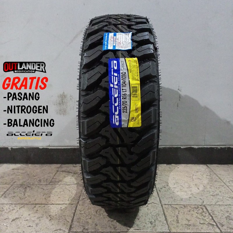 Ban Mobil Pacul Ring 16 Accelera MT01 235 70 R16 Ban Offroad Ring 16 Tubeless Murah