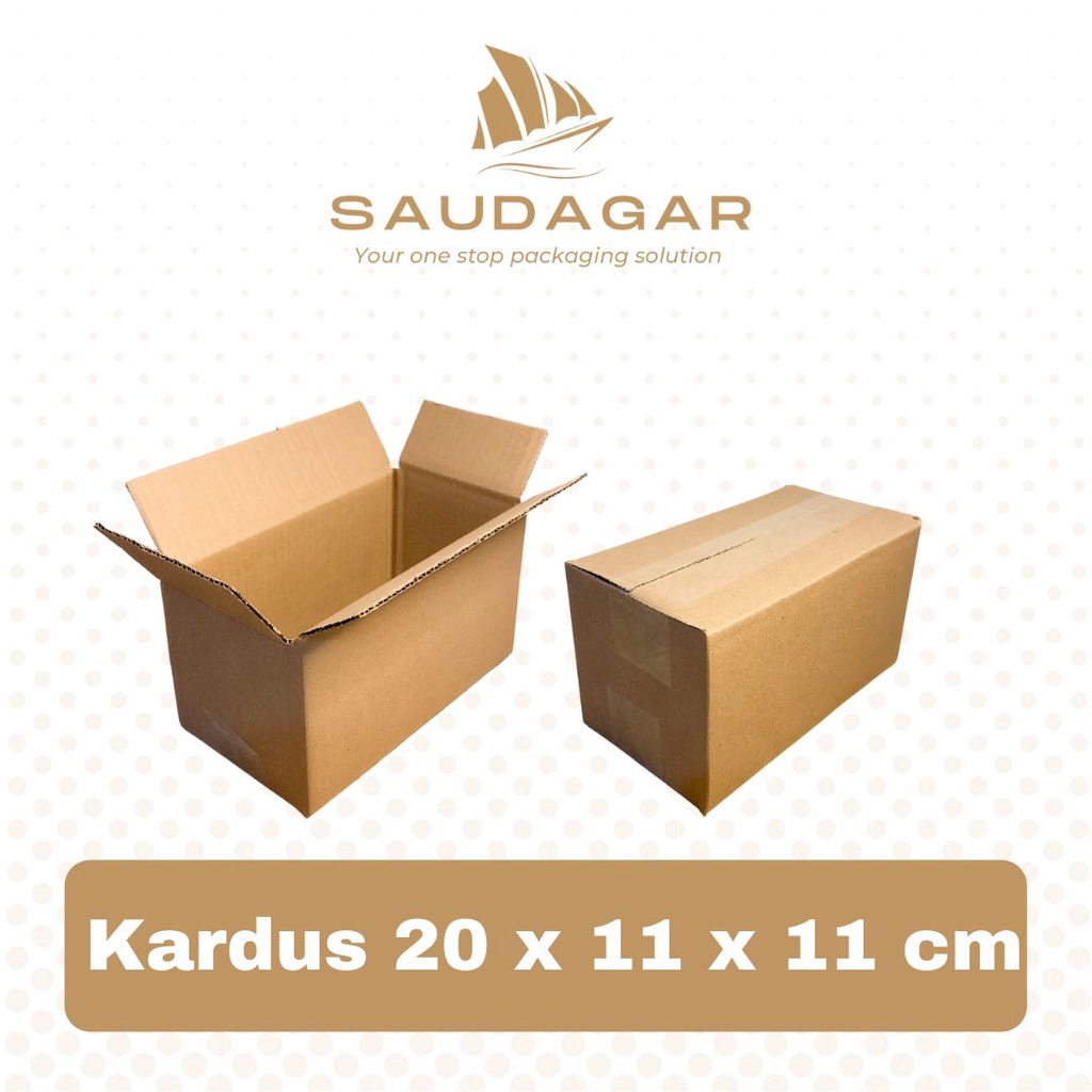 Kardus packing 20x11x11 cm / karton / box corrugated baru polos