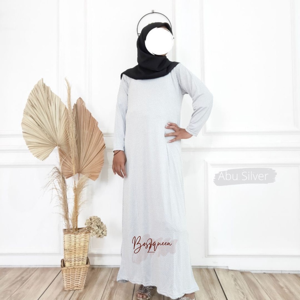 INNER GAMIS MOTIF POLKADOT TANGAN PANJANG / GAMIS WANITA / BUSANA MUSLIM
