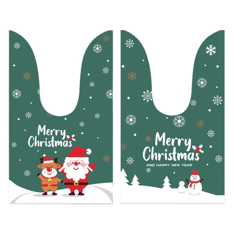 Zzz Kantong Hadiah Motif Kartun Santa Claus / Snowman Untuk Natal