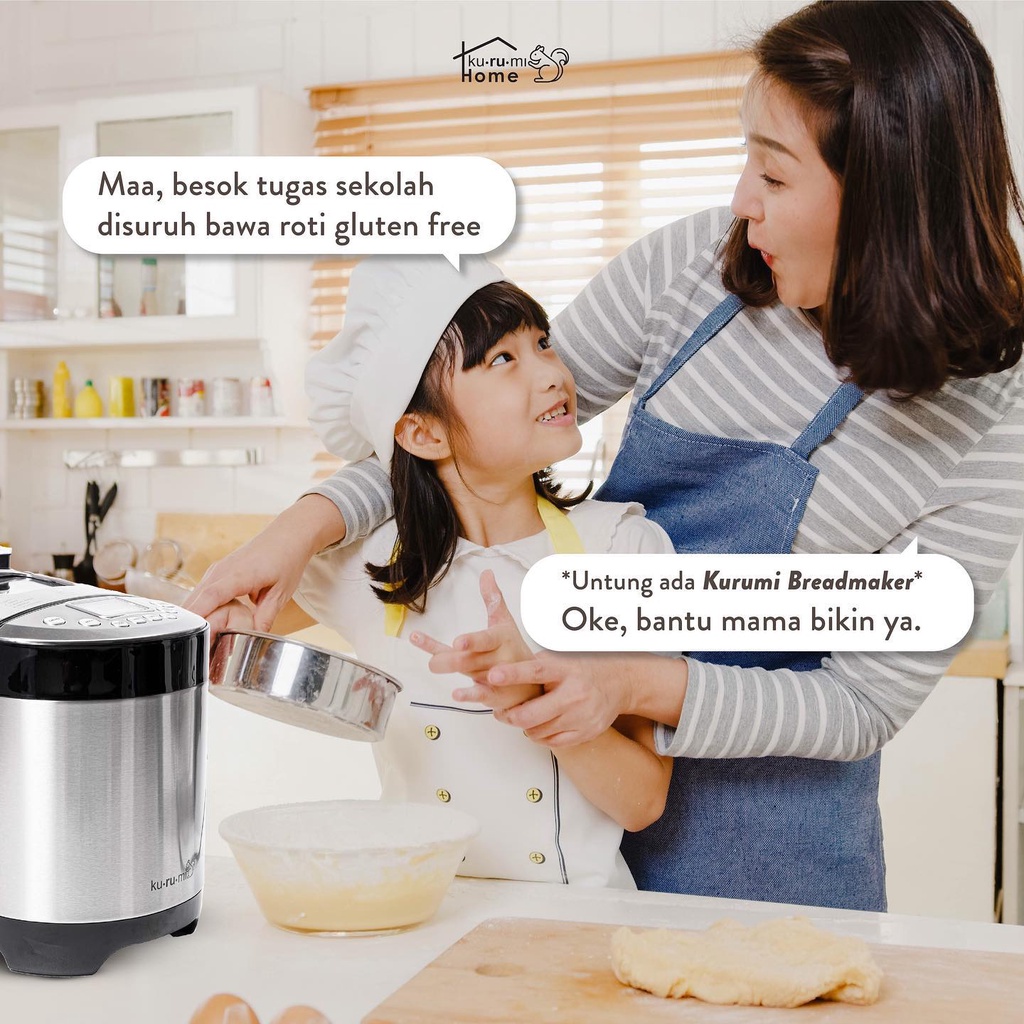 Kurumi Home Bread Maker KH301 / KH 301 / Mesin Pembuat RotI