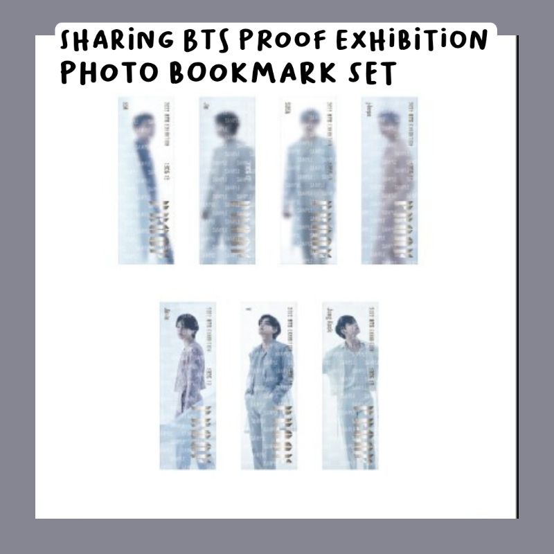 [SHARING] BTS PROOF EXHIBITION PHOTO BOOKMARK SET