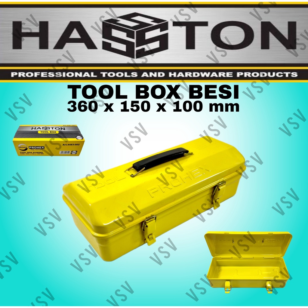 HASSTON Tool Box Besi 1susun Kotak Perkakas Y-350 ToolBox 360x150x100mm