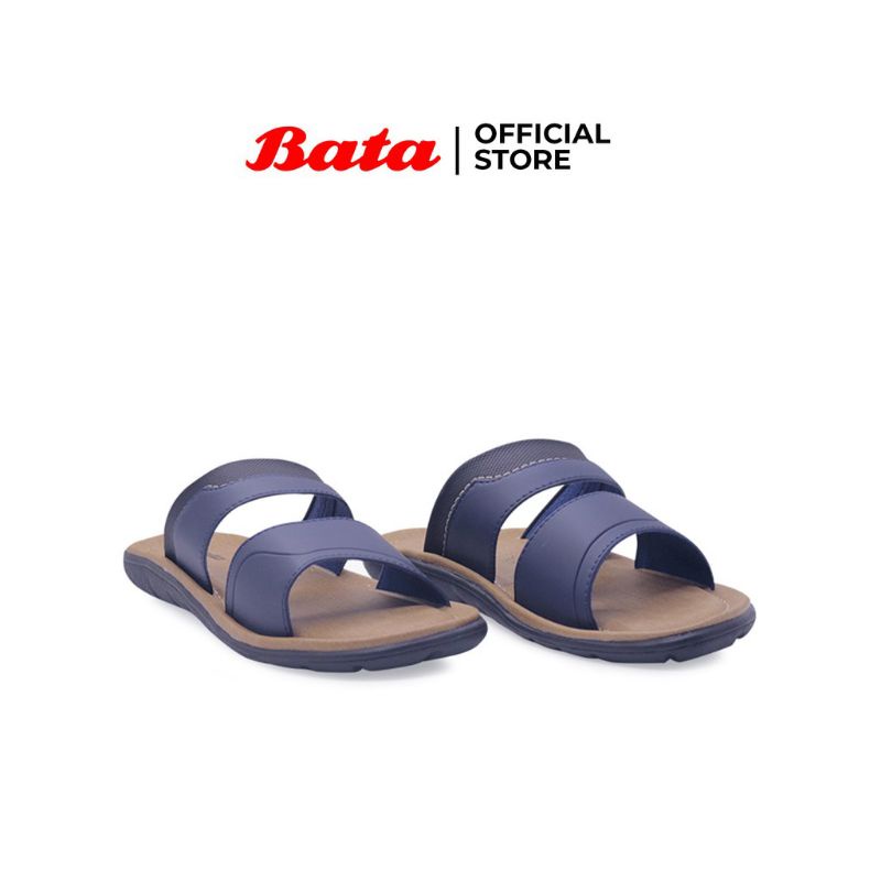 Bata Sandal Pria Slip On Salvandor Blue -8719360