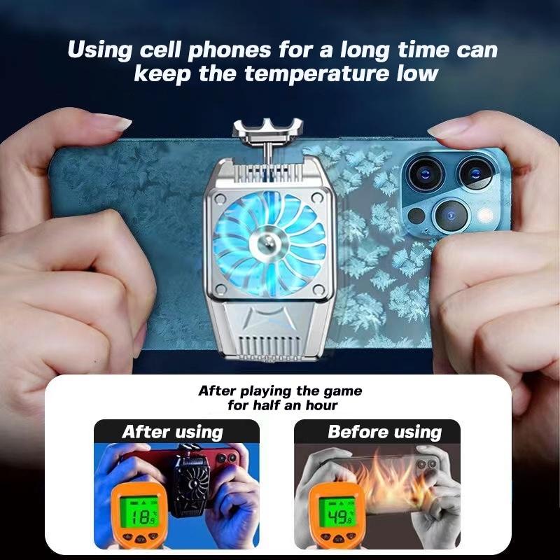 COOLING PAD FAN KIPAS PENDINGIN HP Charge wireless / Gaming Mobile Phone Radiator Cooling Fan / Cooler Pendingin Handphone Fan Holder