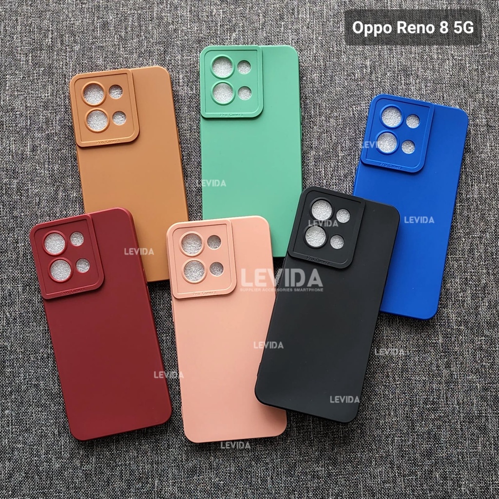 Oppo Reno 8 5G  Oppo Reno 6 4G Oppo Reno 6 5G case Pro Kamera Warna Macaron Case Oppo Reno 8 5G Oppo