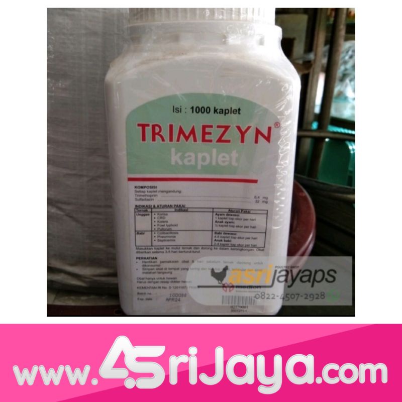 Obat Unggas Ayam Trimezyn 1000 Kapsul Medion