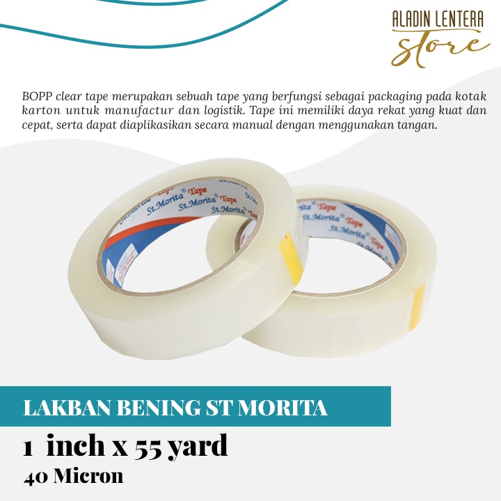 

LAKBAN BENING SUPER MURAH SAMARU 1 inch x 55yard