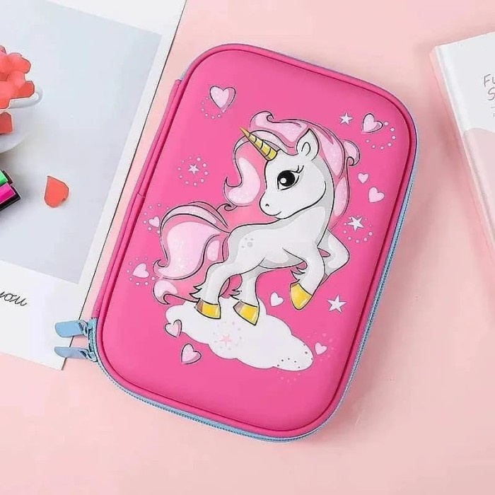 

KOTAK PENSIL Karakter 3D HARDTOP Tempat pensil Timbul Anak Cewe TK/SD - Berdiri PinkF