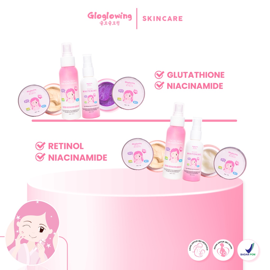 Gloglowing | Gloglowing Whitening / Gloglowing Paket Whitening / Gloglowing Solution / Gloglowing Sk