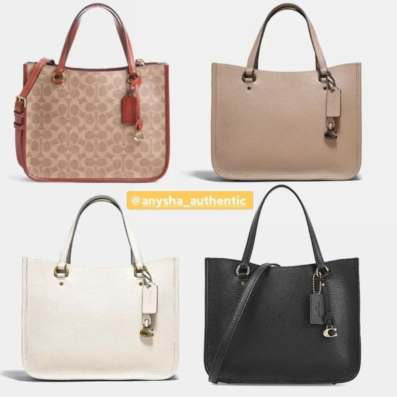 Coach tyler carryall leather signature canvas