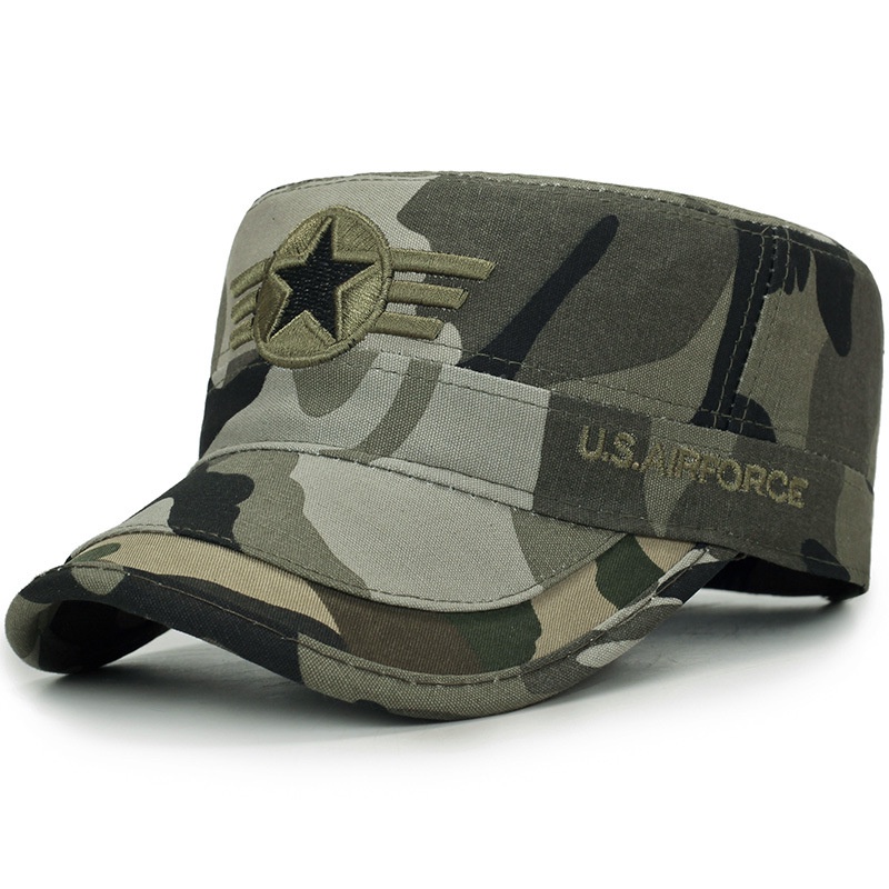 Topi baseball Militer Motif Camo Untuk Pria Paruh Baya