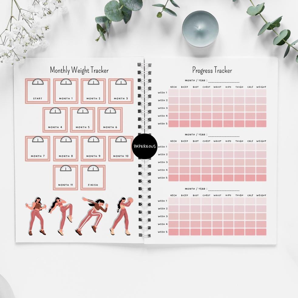 

((X-OIY_❤)) FITNESS JOURNAL / WORKOUT PLANNER / WEIGHT LOSS TRACKER - REMEMBER WHY YOU STARTED-terviral