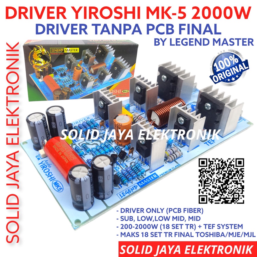 KIT DRIVER POWER YIROSHI MK5 MK-5 MK 5 SUPER DRIVER AMPLI AMPLIFIER SOUND SYSTEM LAPANGAN AUDIO 200-2200 WATT PROFESIONAL DRIVER POWER LAPANGAN AUDIO SYSTEM MK5 YIROSHI LEGEND MASTER ASLI ORI ORIGINAL