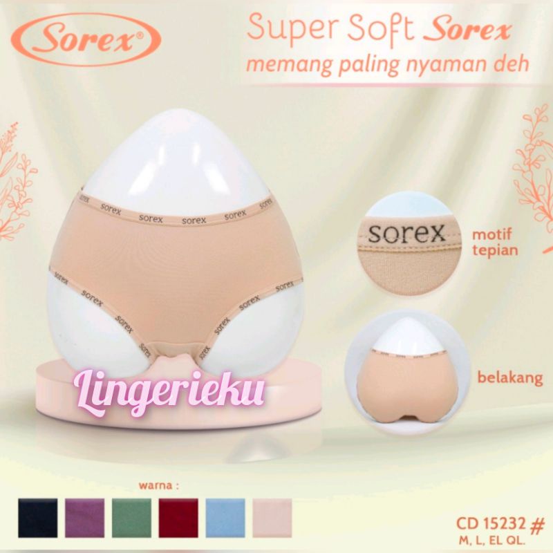 Sorex 15232 CD Celana Dalam Wanita Super Soft Tipe Midi